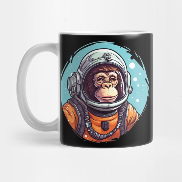 Chimp in Space - For Chimpanzee and Space Fans by Graphic Duster